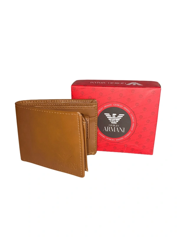 Mens  2 Fold Pu Leather Branded Wallet In Mix Color - Free, 6