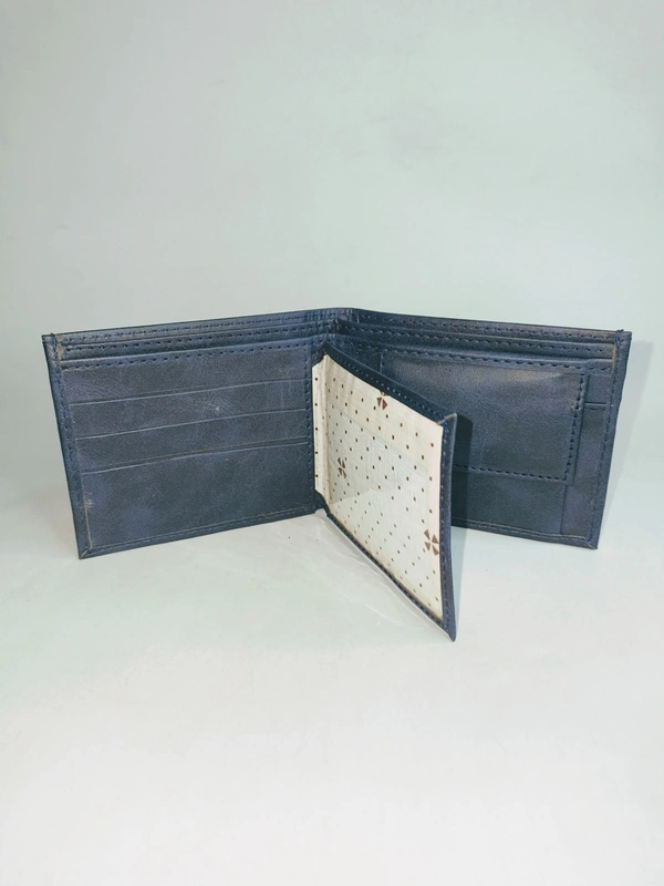 Mens  2 Fold Pu Leather Wallet In Mix Color - Free, 6