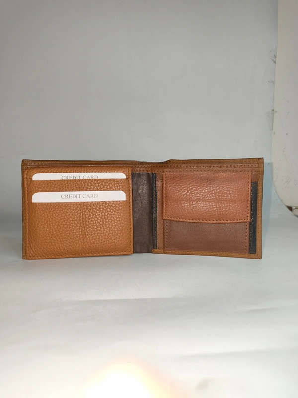 Mens  Genuine Leather Multi Color Multi Design Leather Wallets With Wooden Box Packing - Free, 6