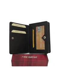 Mens  Genuine Leather Credit Card Holder Multi Card Slots Black Color Box Packing - Free, 6