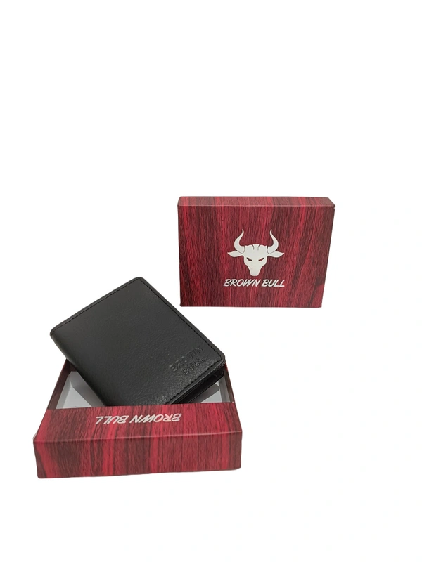 Mens  Genuine Leather Credit Card Holder Multi Card Slots Black Color Box Packing - Free, 6