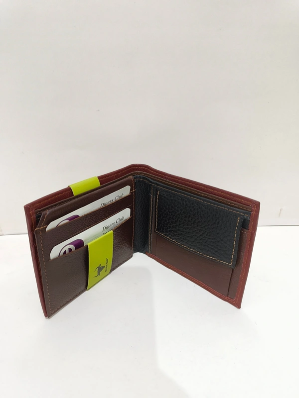 Mens  Genuine Leather Multi Color And Multi Design Leather Wallets Box Packing - Free, 6