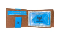 Mens  Heavy Foam Material Mix Color Wallets With Box - Free, 6