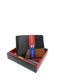 Mens  Premium Quality Pu Leather Mix Color Designer Wallets With Box - Free, 6