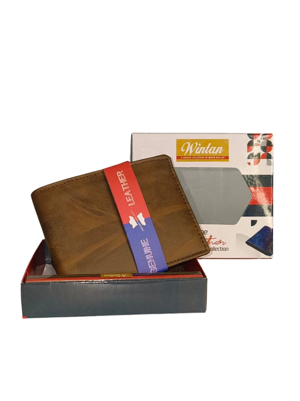 Mens  Premium Quality Pu Leather Mix Color Wallets With Box - Free, 6