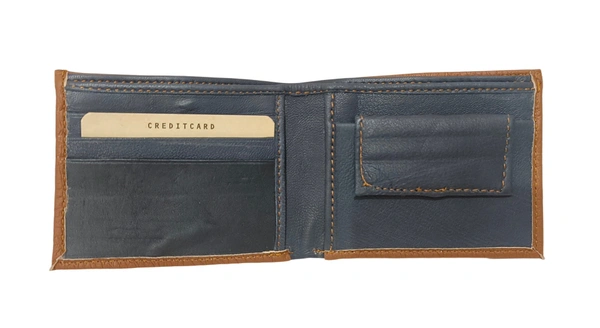 Mens  Pu Leather 2 Fold Multi Color Wallets Brand Box Packing - Free, 6