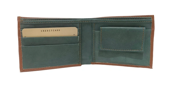 Mens  Pu Leather Multi Color Side Logo Embosses Wallets 12 Pcs Packing - Free, 6