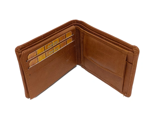 Mens  Genuine Leather 2 Fold Multi Color Wallets Brand Box Packing - Free, 6