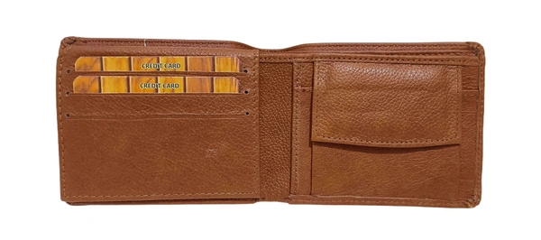 Mens  Genuine Leather 2 Fold Multi Color Wallets Brand Box Packing - Free, 6