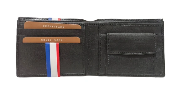 Mens  Genuine Leather 2 Fold Multi Color Wallets Brand Box Packing - Free, 6