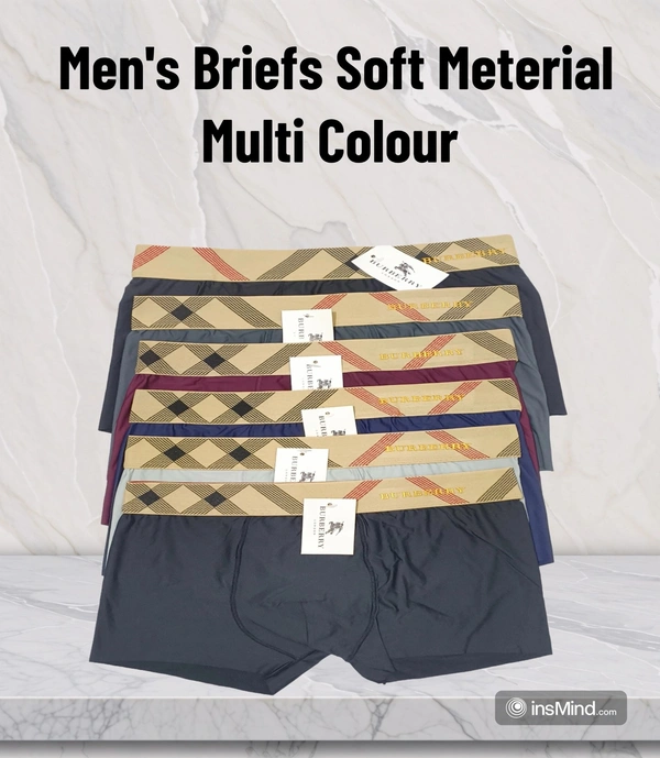 BIJKART Mens Soft Meterial Multi Color Briefs - FREE SIZE, 12