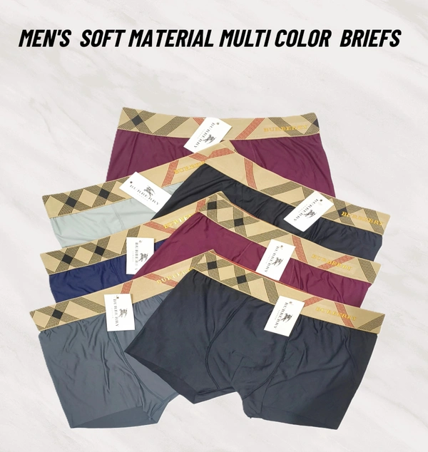 BIJKART Mens Soft Meterial Multi Color Briefs - FREE SIZE, 12