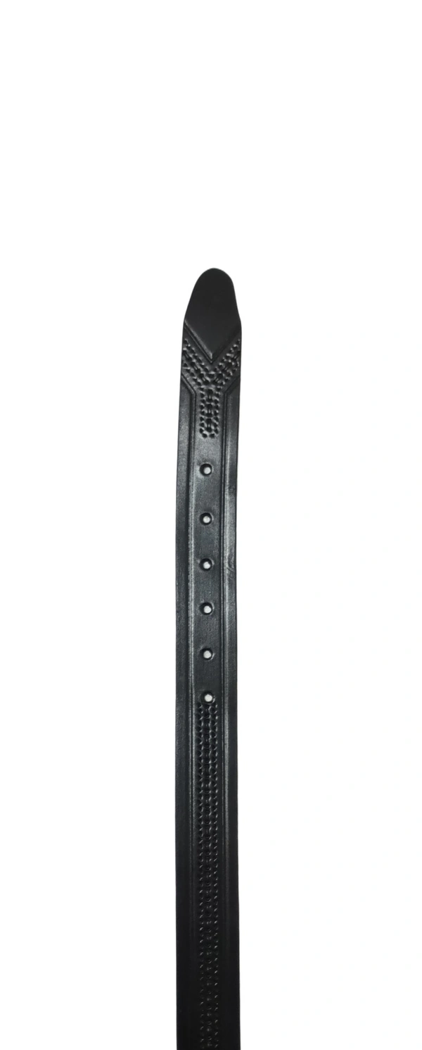 35 Mm P2C Fancy Design Mens Genuine Leather Black Color Belt - 35 MM, 12