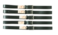 35 Mm P2C Fancy Design Mens Genuine Leather Black Color Belt - 35 MM, 12