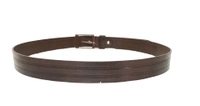 35 Mm P2C Fancy Design Mens Genuine Leather Brown Color Belt - 35 MM, 12