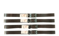 35 Mm P2C Fancy Design Mens Genuine Leather Brown Color Belt - 35 MM, 12