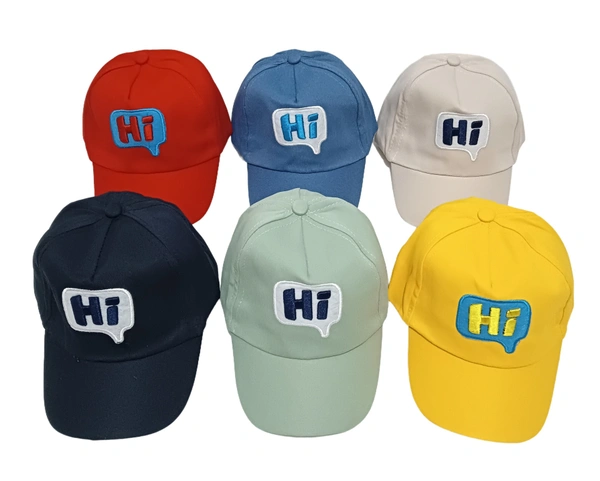Kids Cotton Multi Color Multi Color Caps - 10-15 Years, 6