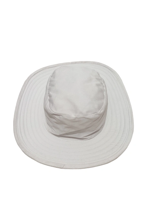 BIJKART MENS COTTON PREMIUM QUALITY WHITE UMPIRE HAT - FREE, 6