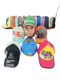 Kids Embrodary Pure Cotton  Material  Cap  Color - Mix Color Pack  Fitting - Velcro - Free, 6