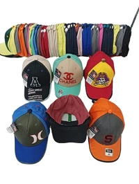 Kids Embrodary Pure Cotton  Material  Cap  Color - Mix Color Pack  Fitting - Velcro - Free, 6