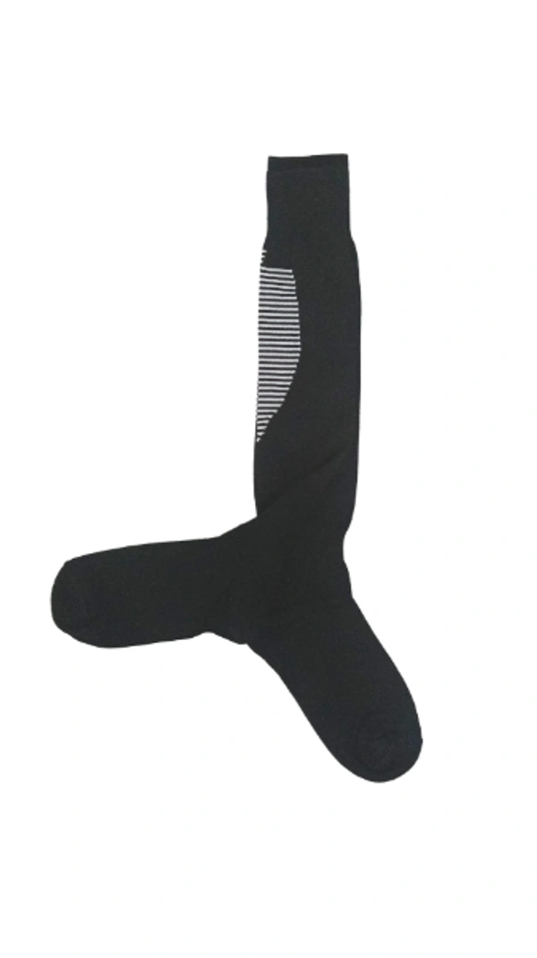 Mens Football Socks Black Color Pack Of 6 Pairs - Free, 6