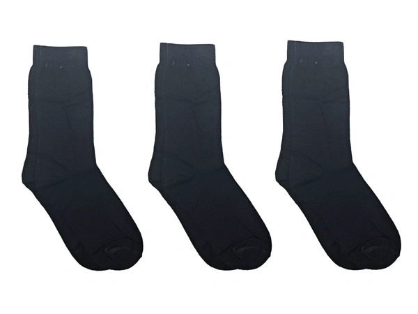 Kids School Socks Black Color Socks (Pack Of 12 Pairs) Size 4 - Size 4, 12