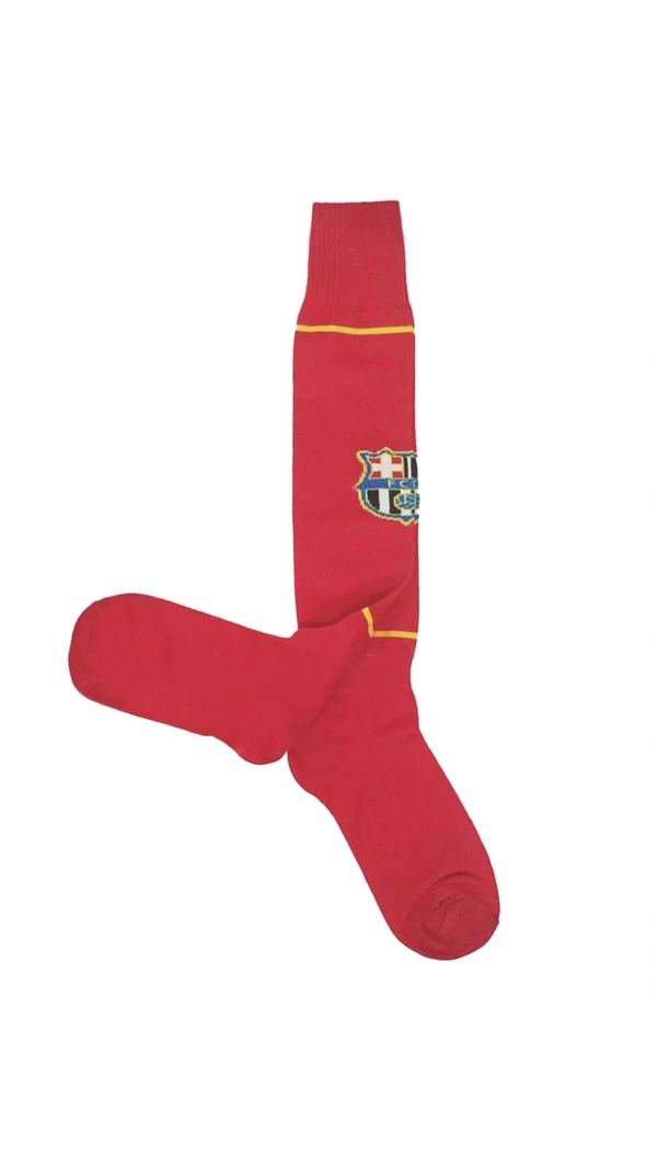 Mens Football Socks Red Color Pack Of 6 Pairs - Free, 6