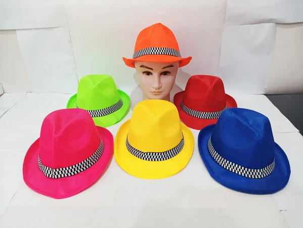 Kids Round Matty Hat Color - Mix Color Pack Only Size - 8 Year To 15 Year - Small, 6