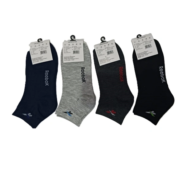 Men & Women Mid Anklet Socks, Mix Color Pack (Set Of 12 Pcs In One Box) - Free, 12