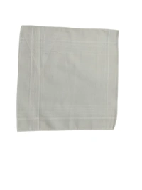 Cotton White Hankies For Kids Ladies Mens Girls - 12