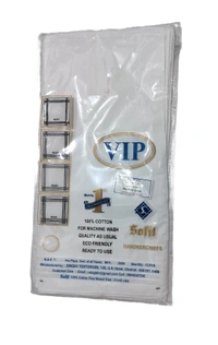 Mens Cotton White Color  Super Quality Handkerchief - 12