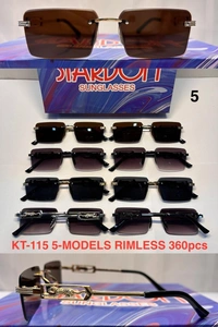 BIJKART MENS MULTI COLOR  HIGH QUALITY RIMLESS SUNGLASS - FREE SIZE, 12