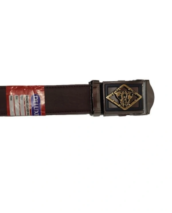 BIJKART MENS PU LEATHER HEAVY QUALITY BROWWN COLOR BELT - FREE SIZE, 6