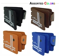 Mens  2 Fold Mix Color Pu Leather Wallet - Free, 6