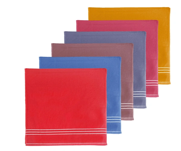 BIJKART 28 in x 58 in Bath Towels 6 Pieces with Assorted Colors - 28/58, 6