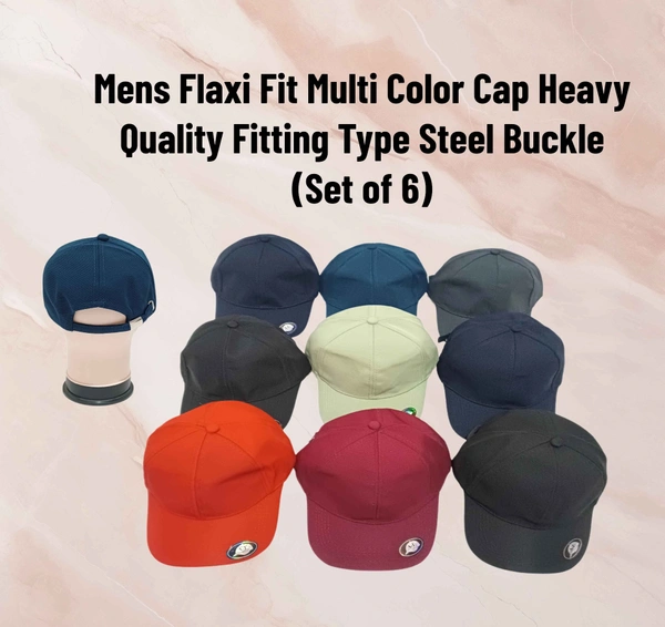 Mens Flaxi Multi Color Branded Caps - Free, 6