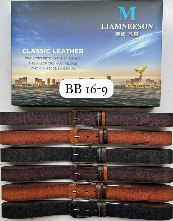 Mens 40 Mm China Imported  Pu Leather Mix  Color  Kanta  Buckle Belt - 40 mm, 12