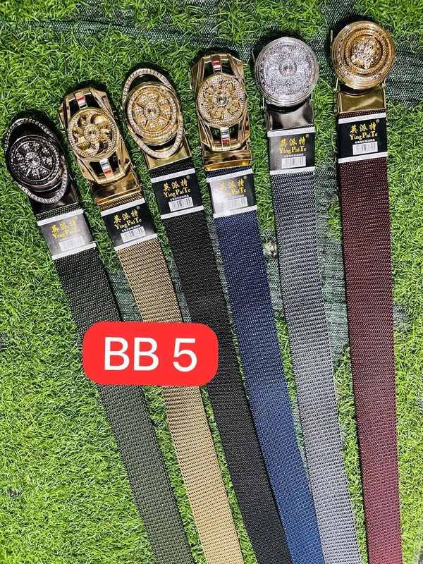 Men'S   Canvas Nylon Fabric  Multi  Color Mix Deign   Auto Lock Buckle  Belt Size- Length-Over Size-Width-40Mm - 40 mm, 12