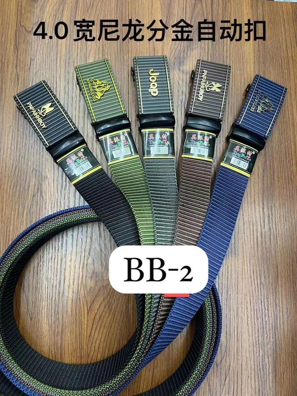 Men'S Canvas Nylon Fabric  Multi  Color Mix Deign   Auto Lock Buckle  Belt Size- Length-Over Size-Width-40Mm - 40 mm, 12