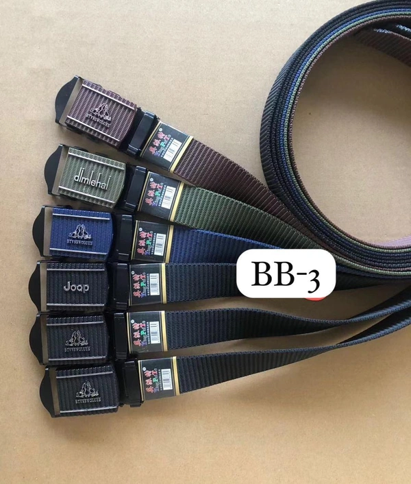Men'S Canvas Nylon Fabric  Multi  Color Mix Deign   Auto Lock Buckle  Belt Size- Length-Over Size-Width-40Mm - 40 mm, 12