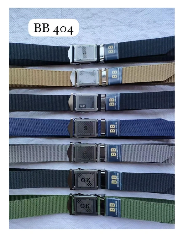 Men'S Canvas Nylon Fabric  Multi  Color Mix Deign   Auto Lock Buckle  Belt Size- Length-Over Size-Width-40Mm - 40 mm, 12