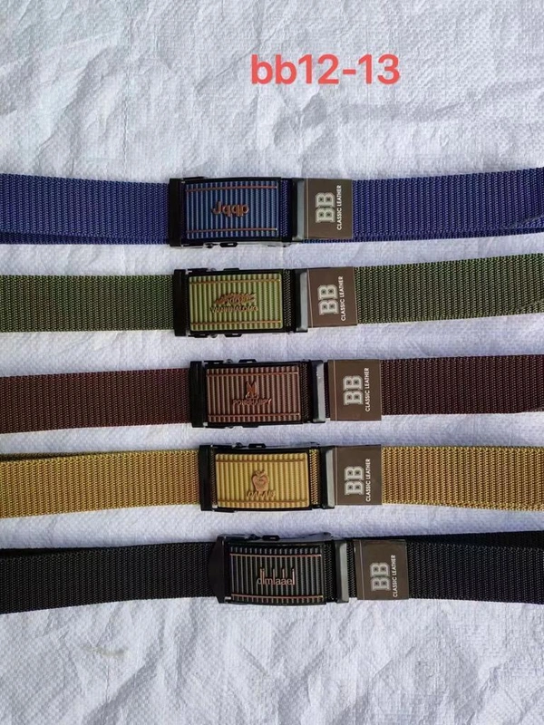 Men'S   Canvas Nylon Fabric  Multi  Color Mix Deign   Auto Lock Buckle  Belt Size- Length-Over Size-Width-40Mm - 40 mm, 12