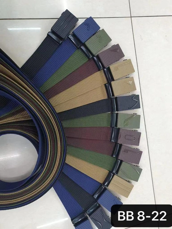 Men'S   Canvas Nylon Fabric  Multi  Color Mix Deign   Auto Lock Buckle  Belt Size- Length-Over Size-Width-40Mm - 40 mm, 12