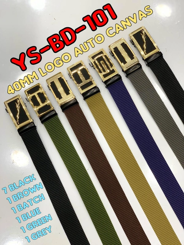 Men'S   Canvas Nylon Fabric  Multi  Color Mix Deign   Auto Lock Buckle  Belt Size- Length-Over Size-Width-40Mm - 40 mm, 12