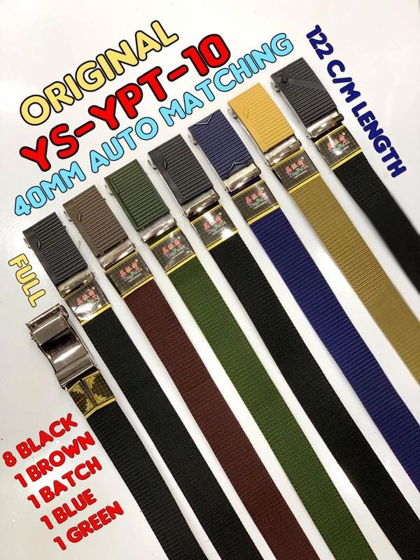 Men'S   Canvas Nylon Fabric  Multi  Color Mix Deign   Auto Lock Buckle  Belt Size- Length-Over Size-Width-40Mm - 40 mm, 12
