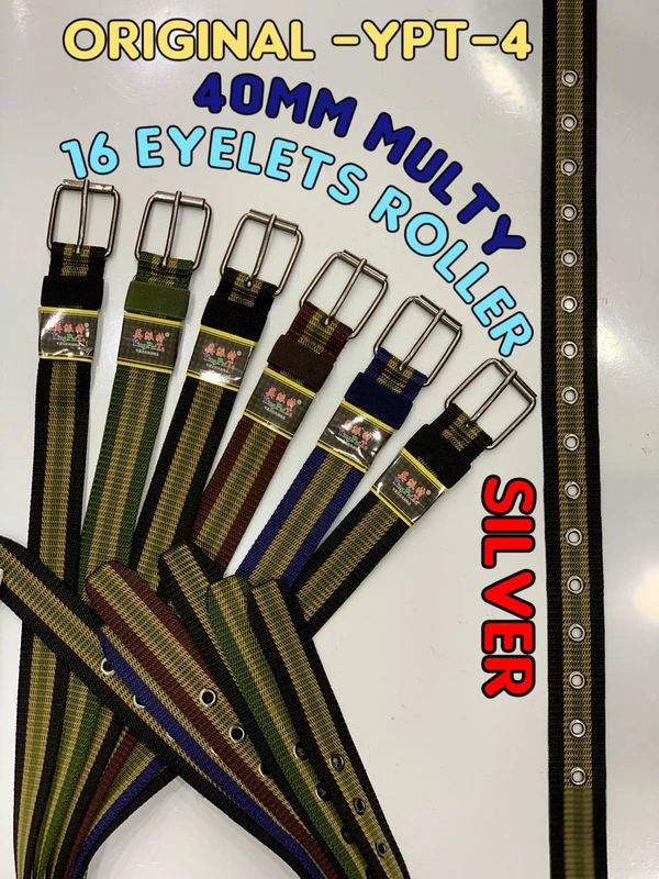 Men'S  Canvas Nylon Fabric  Multi  Color Mix Deign  Roller Kanta Buckle  Belt Size- Length-Over Size-Width-40Mm - 40 mm, 12