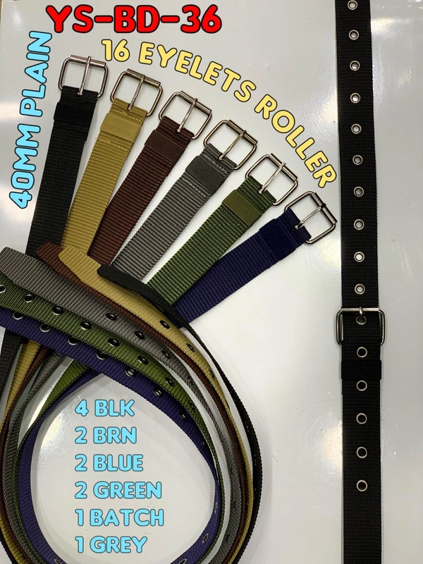 Men'S  Canvas Nylon Fabric  Multi  Color Mix Deign  Roller Kanta Buckle  Belt Size- Length-Over Size-Width-40Mm - 40 mm, 12
