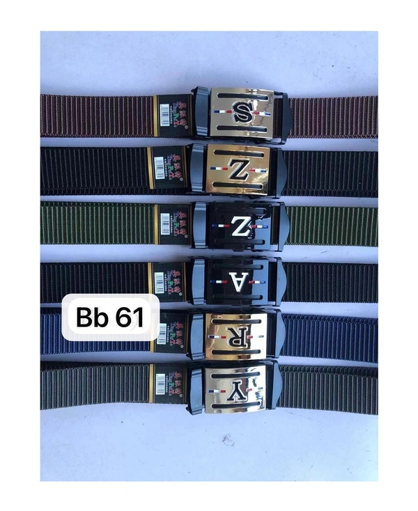 Men'S  Canvas Nylon Fabric  Multi  Color Mix Design  Auto Lock Buckle  Belt Size- Length-Over Size-Width-40Mm - 40 mm, 12