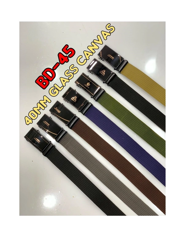 Men'S   Canvas Nylon Fabric  Multi  Color Mix Design  Auto Lock Buckle  Belt Size- Length-Over Size-Width-40Mm - 40 mm, 12