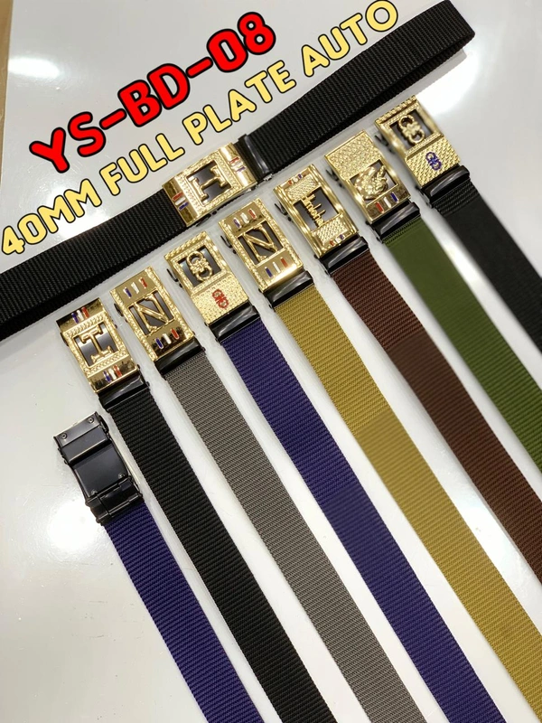 Men'S   Canvas Nylon Fabric  Multi  Color Mix Design  Auto Lock Buckle  Belt Size- Length-Over Size-Width-40Mm - 40 mm, 12